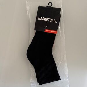 NWT Basketball Black Socks